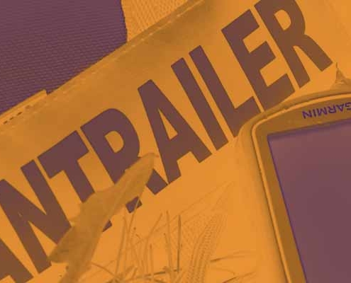 Grafik mit dem Schriftzug „Mantrailer“ in den Farben des Hundezentrum Pfalz